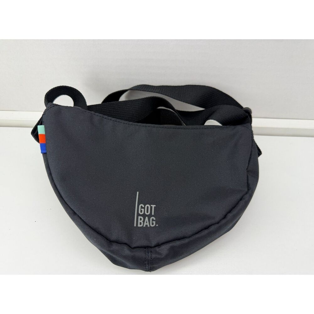 GOT BAG - Moon Bag Small with Adjustable Strap, Eco-Conscious One Size, Black